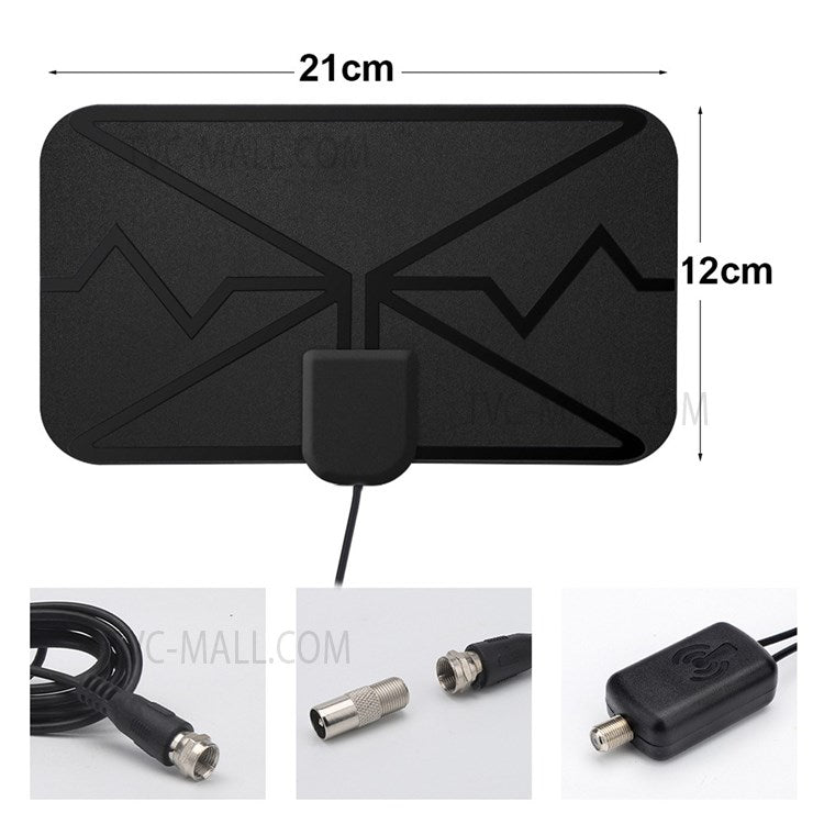 Amplified DVB-T HD Digital TV Antenna Long 3600 Miles Range Reception 4K Indoor Outdoor Antenna with Amplifier Signal