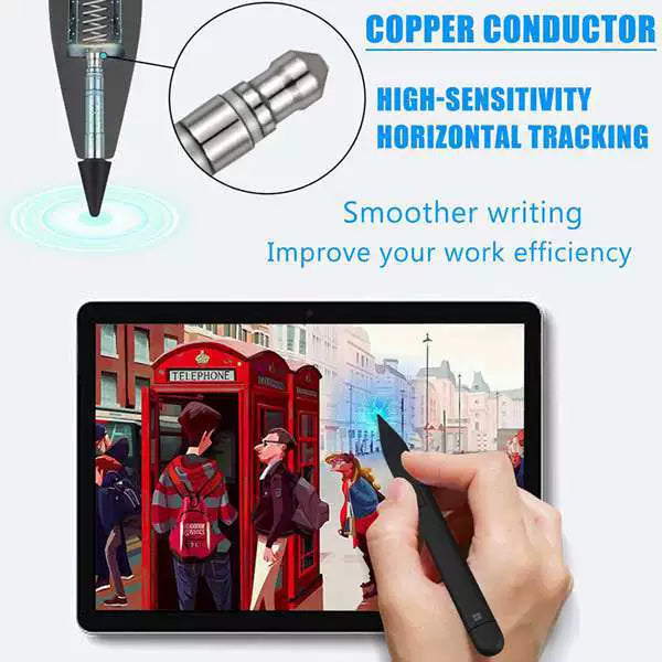 1 color as shown in the picture. Material: Metal. Metal conical tip.Compatible with Microsoft Surface Slim Pen 2 Pro 8/9/10/11/12