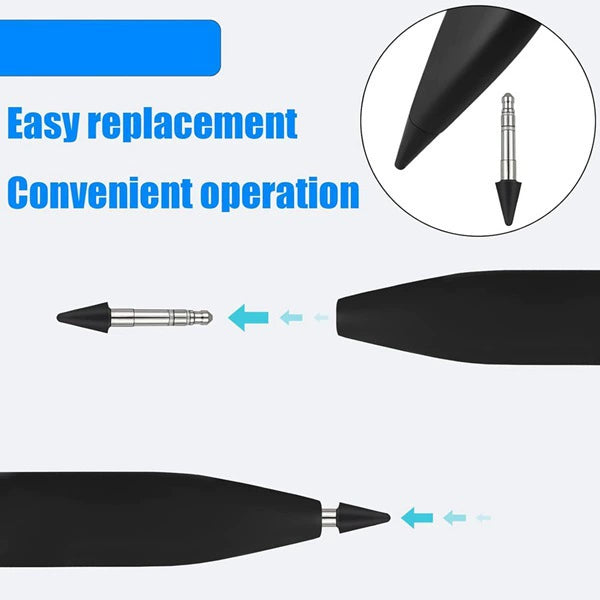 1 color as shown in the picture. Material: Metal. Metal conical tip.Compatible with Microsoft Surface Slim Pen 2 Pro 8/9/10/11/12