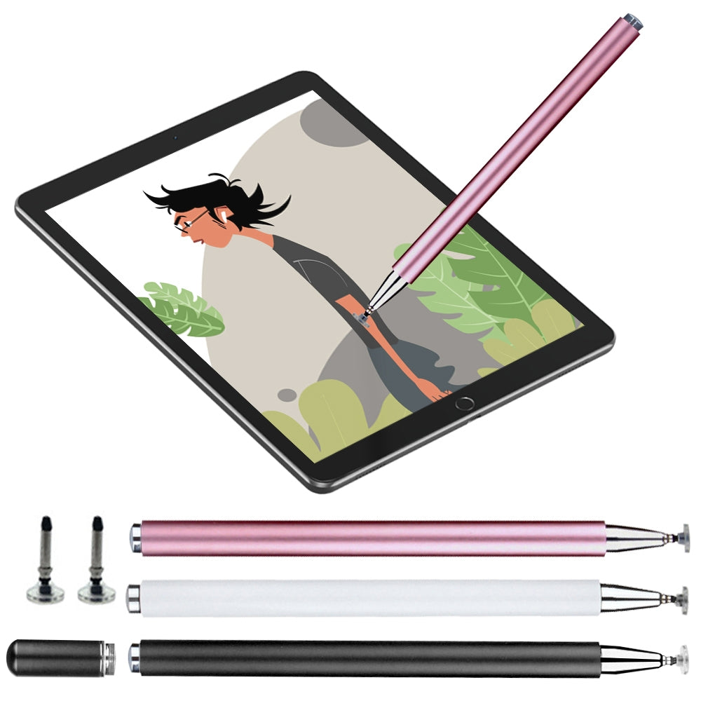 JD01 Universal Magnetic Pen Cap + Disc + Spare Pen Head Stylus Pen for Smart Tablets and Mobile Phones(Black)