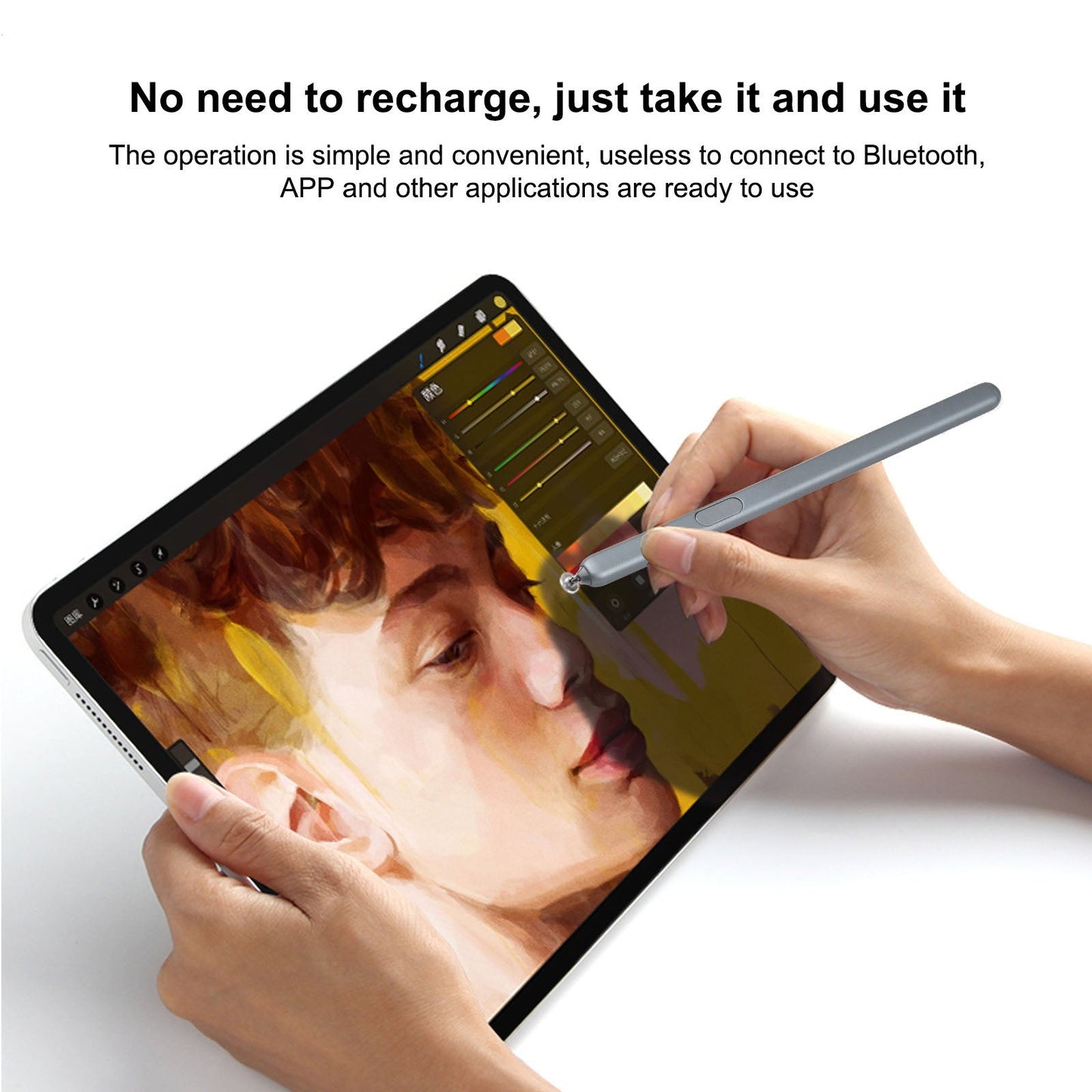 For Samsung Galaxy Tab S6 Lite P610 / P615 Stylus Pen without Bluetooth (Baby Blue)
