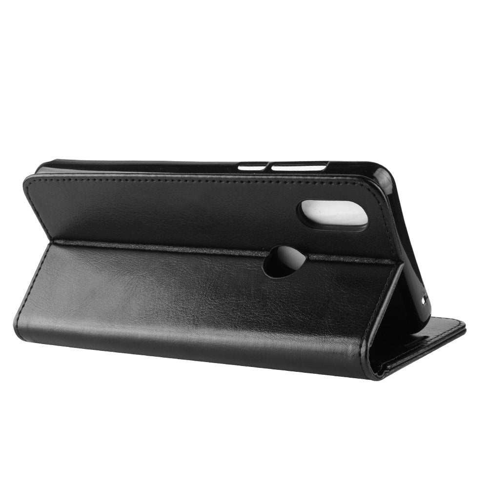R64 Texture Single Fold Horizontal Flip Leather Case for Xiaomi Mi Mix 3, with Holder & Card Slots & Wallet (Black)