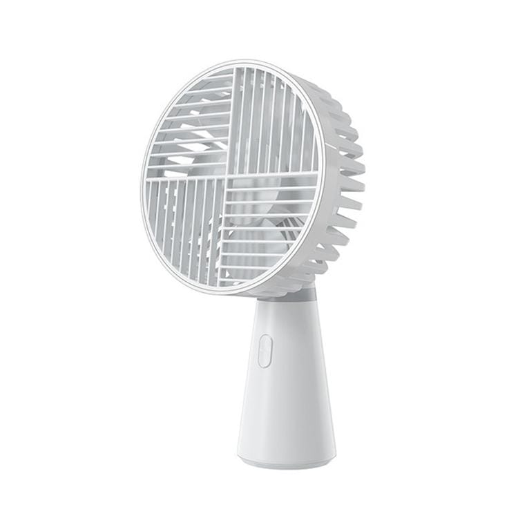 Trozk Summer Mini Handheld Desktop Dual-purpose USB Fan Night Light Fan (White)