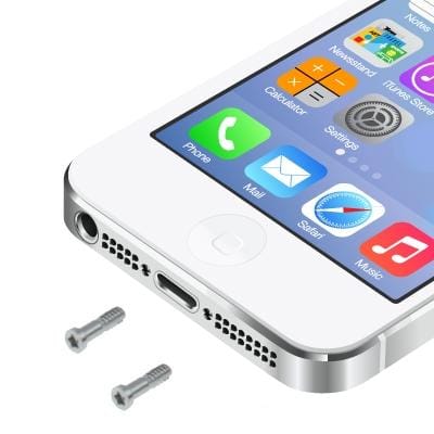 20 PCS for iPhone 5 / 5S Original Dock Screws (Silver)