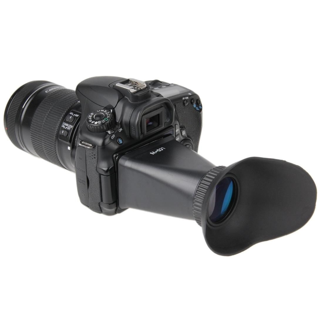 V5 2.8X 3.0 inch 4:3 LCD Magnifier Extender Hood EyeCup Viewfinder for Nikon J1 / V1 (Black)