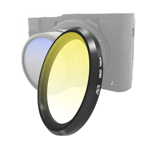 JSR Gradient Colored Lens Filter for Panasonic LUMIX LX10 (Gradient Yellow)