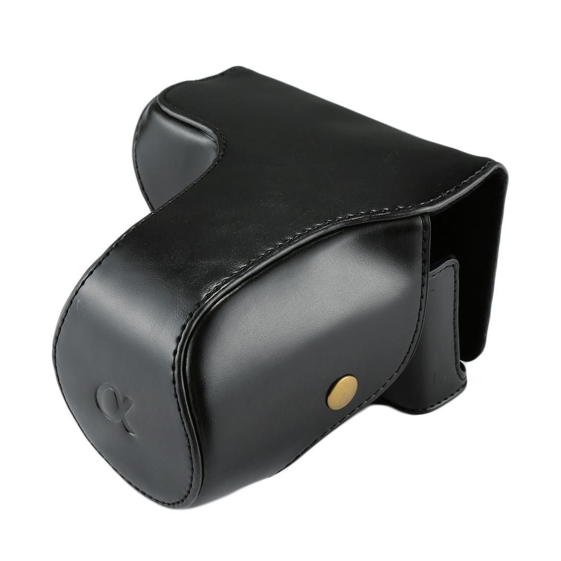 Full Body Camera PU Leather Case Bag with Strap for Sony NEX 7 / F3 (Brown)