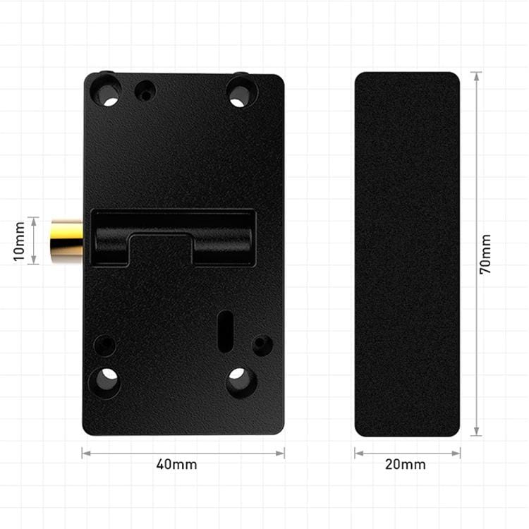 XG70S Bluetooth + APP Mosaic Smart Box Cabinet Lock (Black)