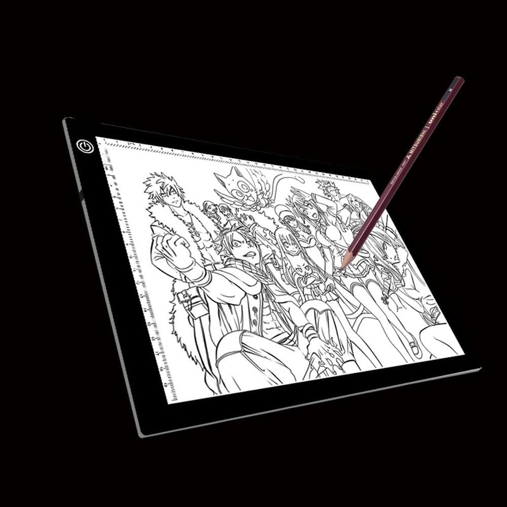 A4 Size 5W 5V LED Three Level of Brightness Dimmable Acrylic Copy Boards for Anime Sketch Drawing Sketchpad, with USB Cable & Plug, Size?220x330x5mm
