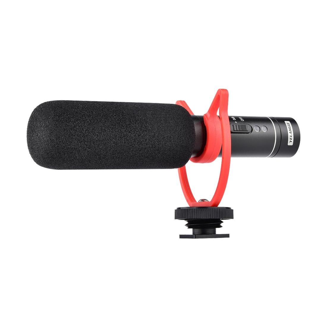YELANGU MIC015 Professional Interview Condenser Video Shotgun Microphone with 3.5mm Audio Cable for DSLR & DV Camcorder (Black)