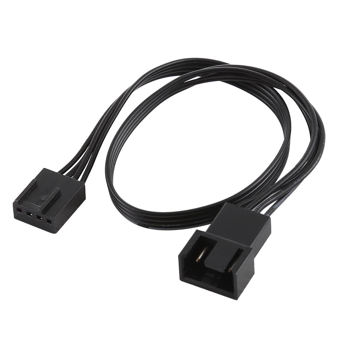 4 Pin Male to Female CPU Fan PWM Deceleration Cable Temperature Control Drop Speed Cord, Length: 28cm