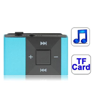 TF  Card Slot MP3 Player with Clip (Baby Blue)