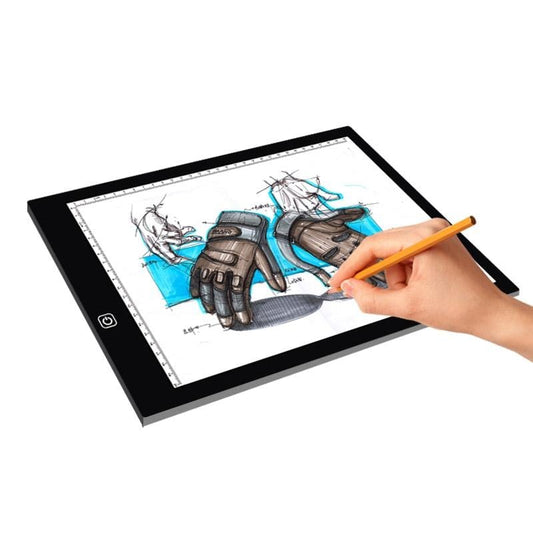 A4 Size LED Three Level of Brightness Dimmable Acrylic Copy Boards for Anime Sketch Drawing Sketchpad, with 1.5m USB Cable & Power Adapter
