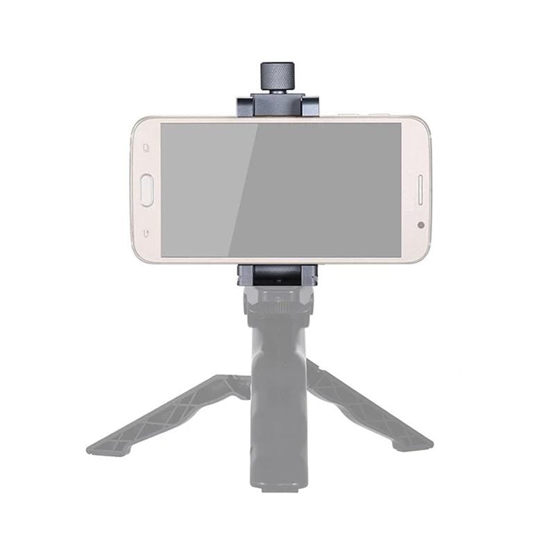 ADAI Portable Foldable Metal Clip Mobile Phone Holder Clamp Bracket (Grey)