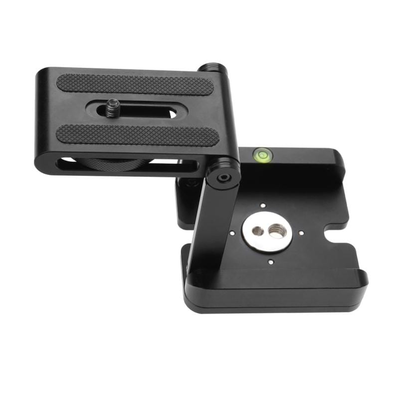 CNC Aluminum Folding Quick Release Plate Stand Holder Tripod Z Flex Tilt & Ball Head (Black)