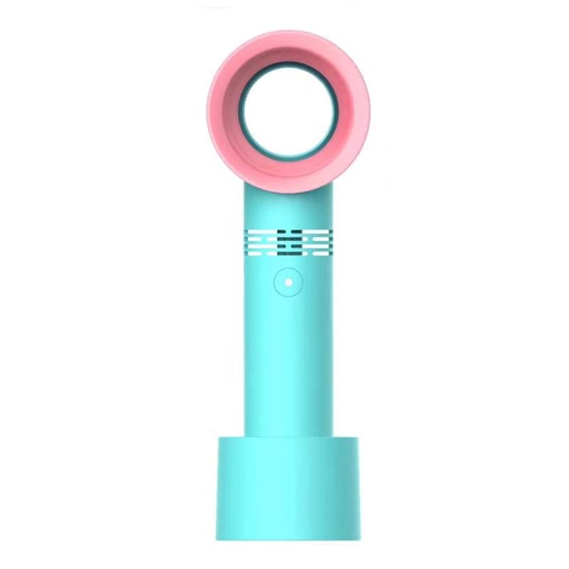 Portable Handheld USB Leafless Fan (Green)