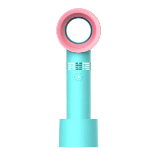 Portable Handheld USB Leafless Fan (Green)