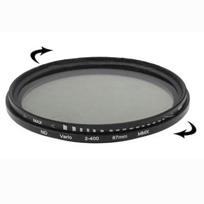 67mm ND Fader Neutral Density Adjustable Variable Filter ND 2 to ND 400 Filter (Black)