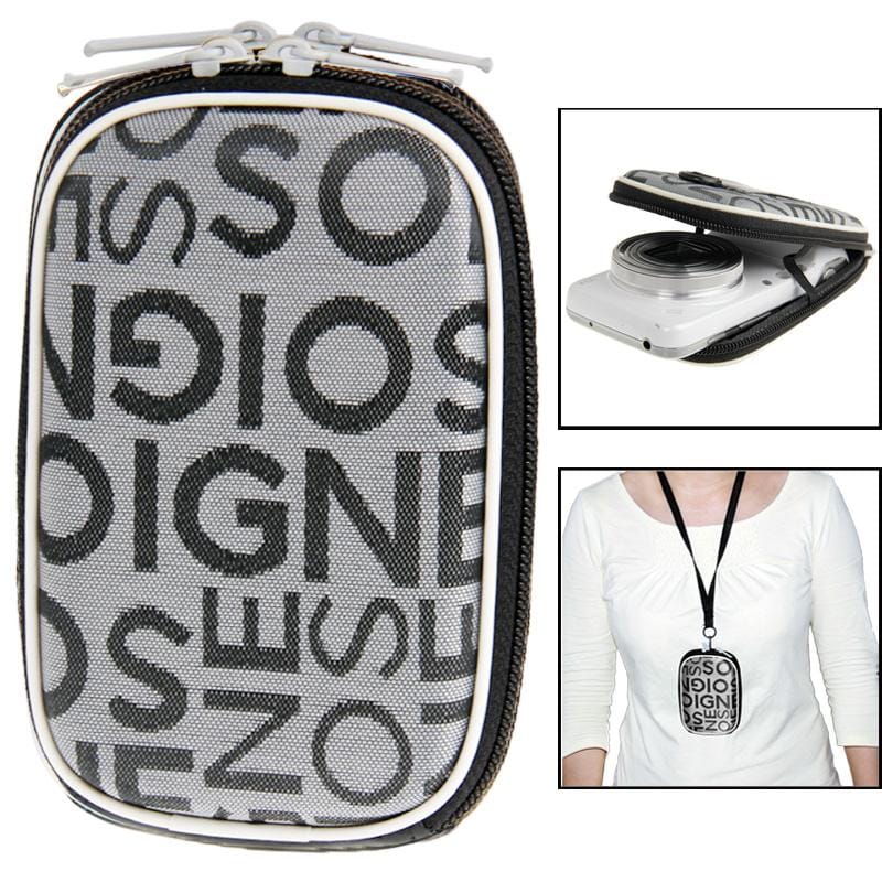 Universal Mini Cloth Camera Bag with Strap (Grey)