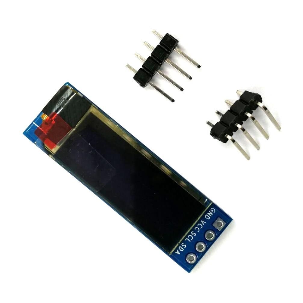 LDTR-WG0185 0.91 inch 128x32 IIC I2C Blue/White OLED LCD Display DIY Module DC3.3V 5V for PIC Arduino (Blue)
