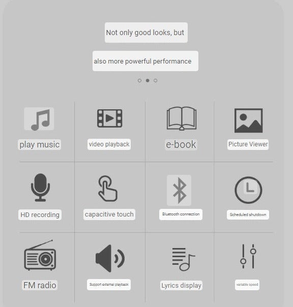M20 Portable MP3 MP4 Player 8GB Multifunctional Player