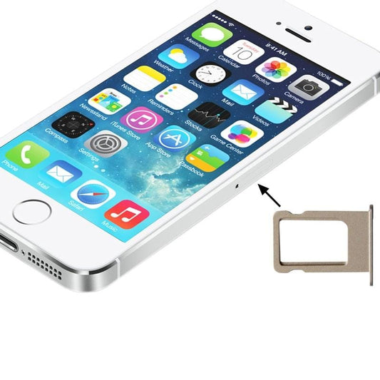 Original SIM Card Tray Holder for iPhone 5S (Gold)