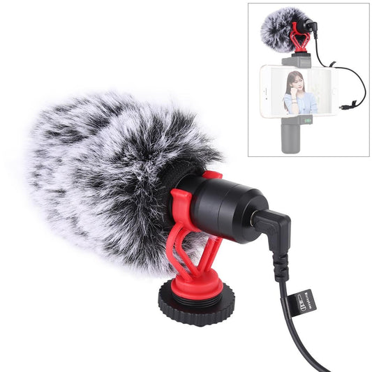 PULUZ Professional Interview Condenser Video Shotgun Microphone with 3.5mm Audio Cable for DSLR & DV Camcorder