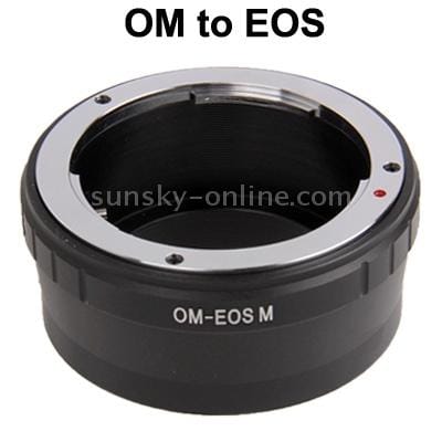 OM-EOS M Lens Mount Stepping Ring (Black)
