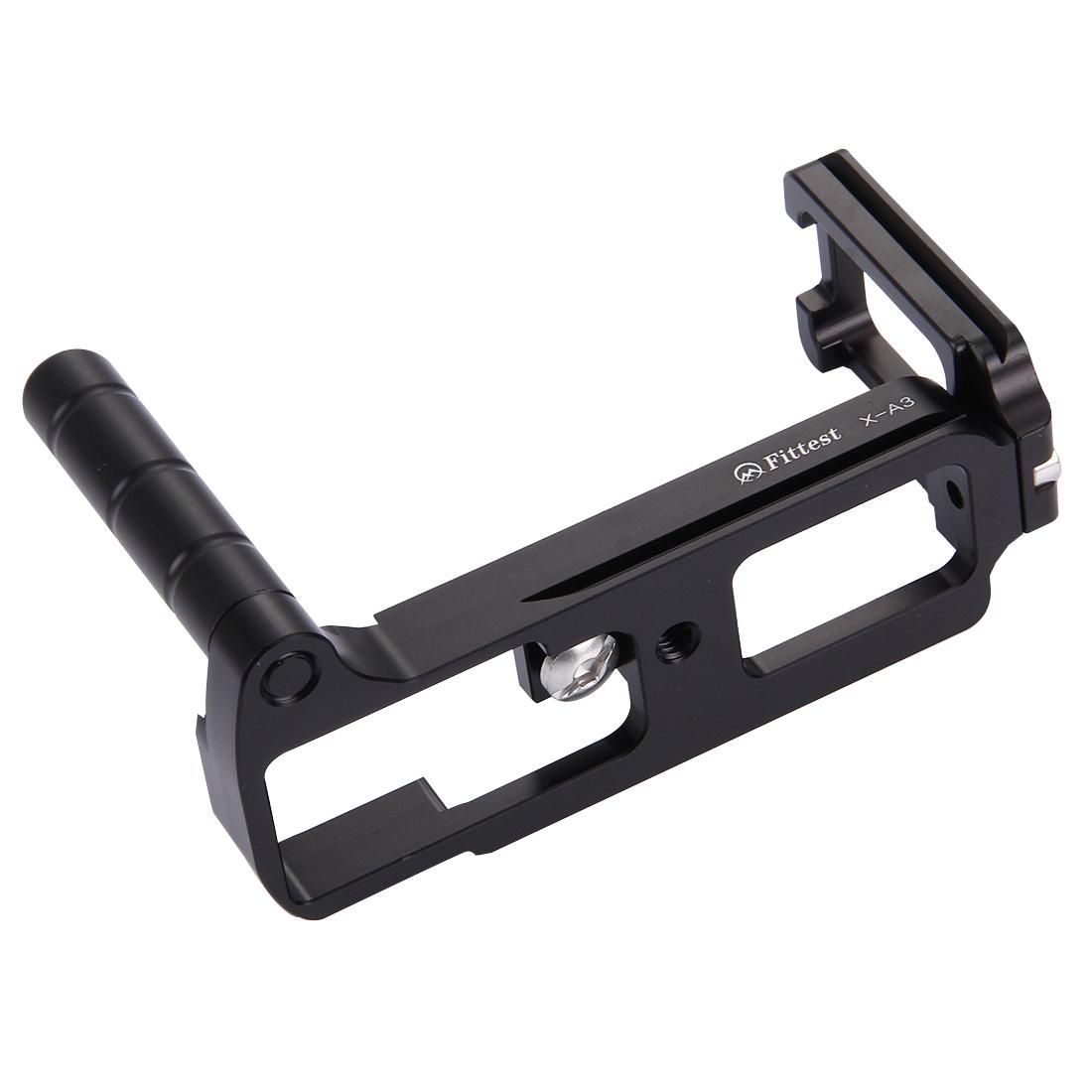 Fittest X-A3 Aluminium Alloy Camera Bracket Grip Holder Quick Release L Plate for DSLR
