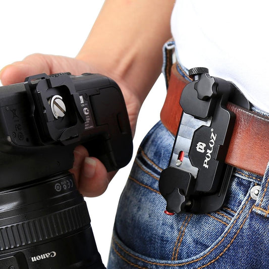 PULUZ Capture Camera Clip Aluminum Alloy Quick Release Clip with Plate (Style1)