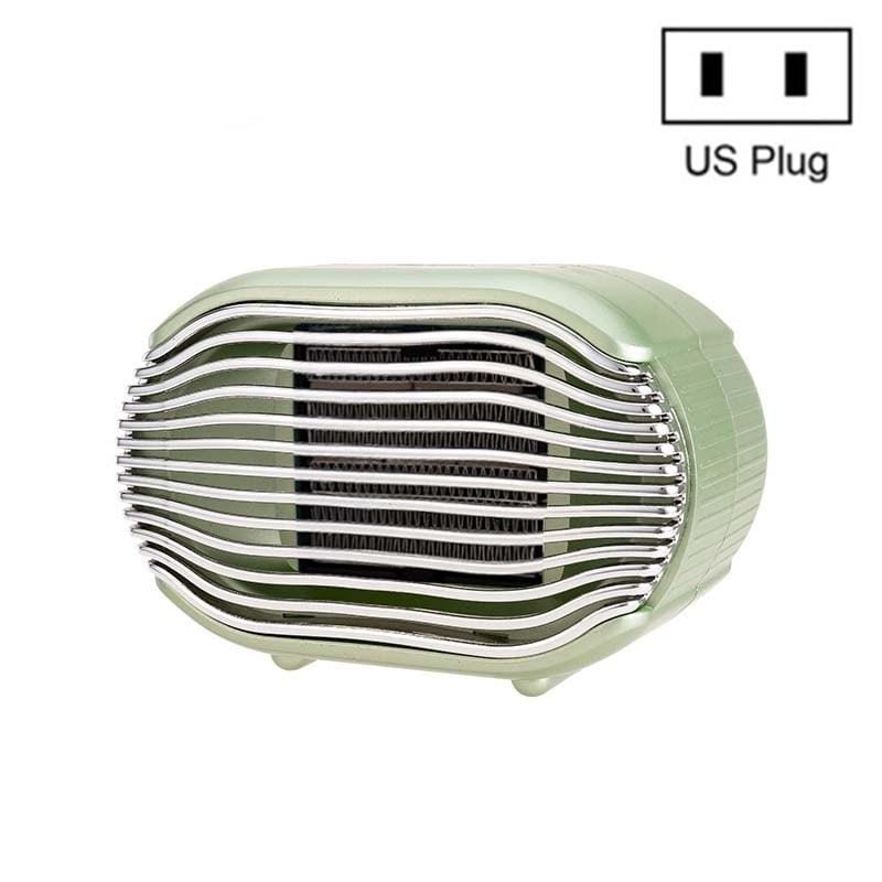 800w Mini Heater Home Desktop Energy Saving Small Solar Heater, Size:US Plug (Aurora Green)