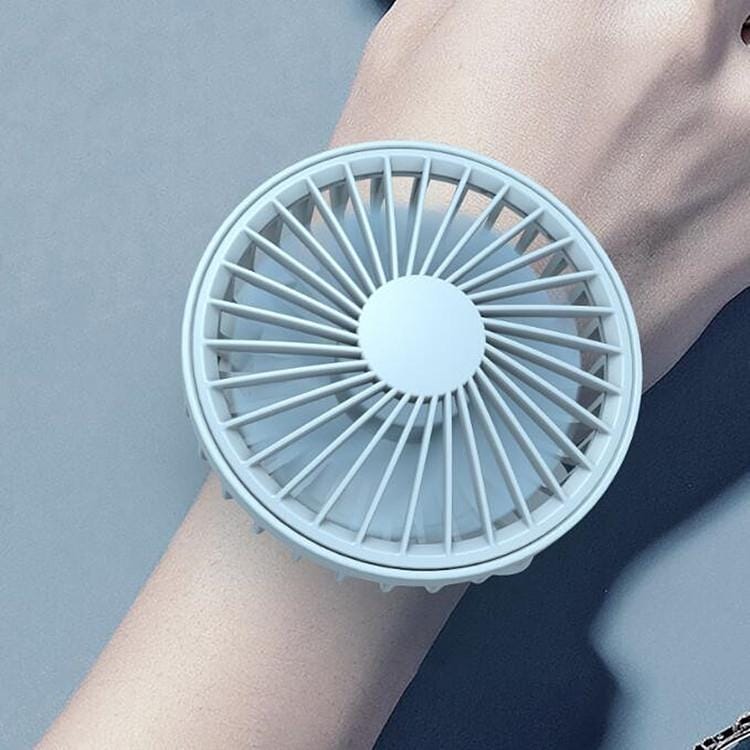 Band Fan Mini Lazy Portable Wrist Small Fan (Light Blue)