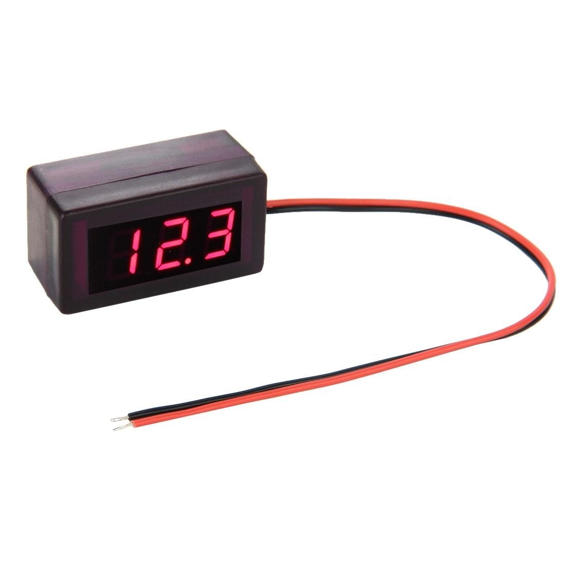 V42D 2 Wires Green Light Display Mini Digital Voltage Panel Meter, Measure Voltage: DC DC 1.7-25V (Style3)