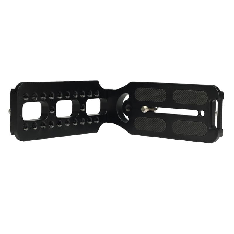 132D Universal 1/4 inch Vertical Shoot Quick Release L Plate Bracket Base Holder (Black)