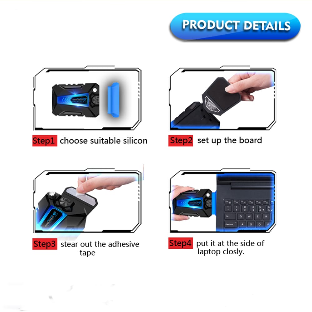 COOL COLD Portable Low Noise Silent USB Air Extracting