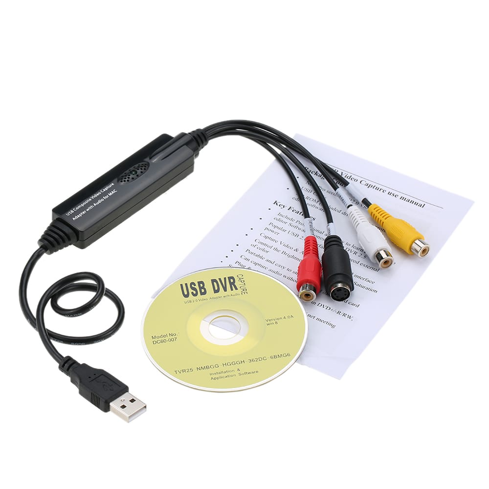USB Video Audio Capture Grabber Recorder Adapter Card for