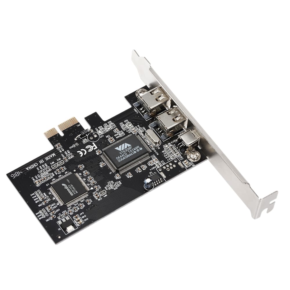 PCI-E 3 Ports 1394a 1394b Firewire Expansion Card
