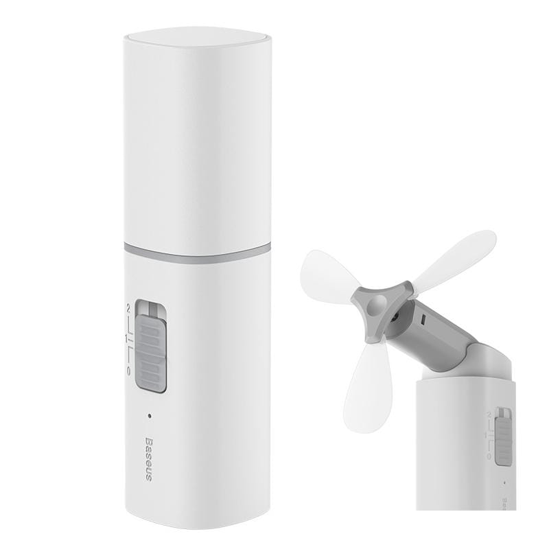 Baseus CXZD-B04 Square USB Charging Portable Folding Fan (White)
