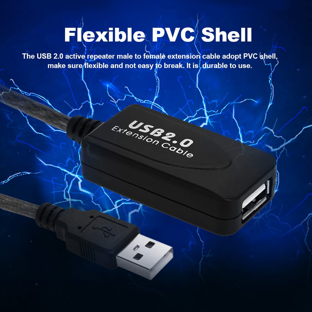 SuperSpeed USB 2.0 Active Repeater Male to Female Extension - 10m