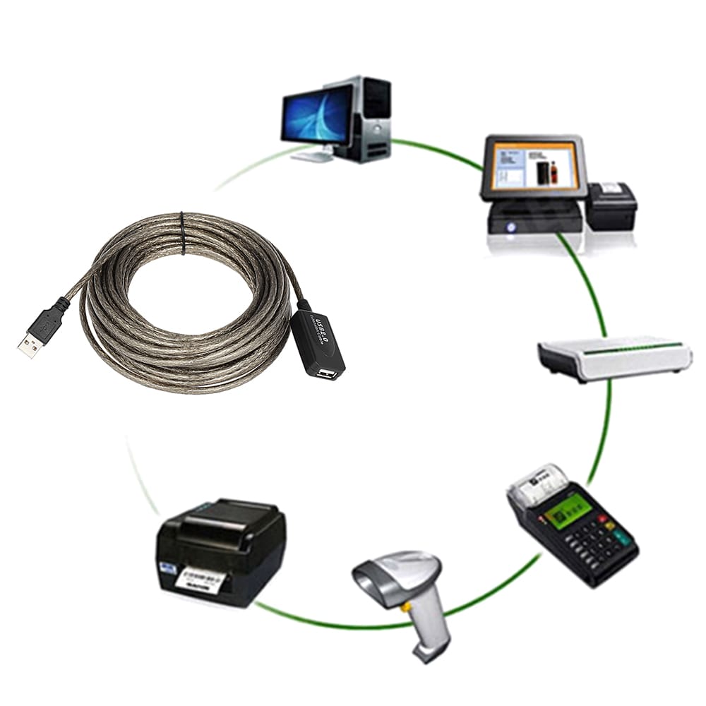 SuperSpeed USB 2.0 Active Repeater Male to Female Extension - 10m