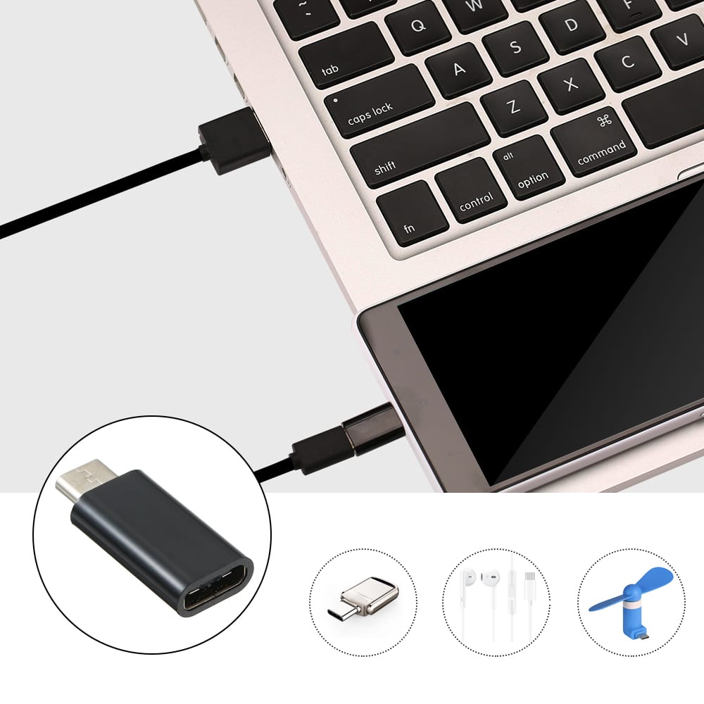 Type-C to Micro USB Convert Connector Charging Data Sync