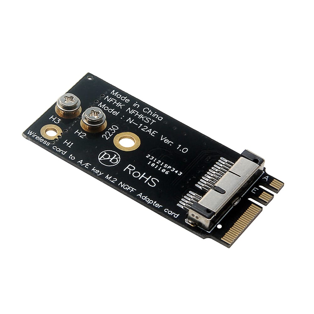 EP-108 Wireless Card to NGFF M.2 Key A/E Adapter BCM94360CS2