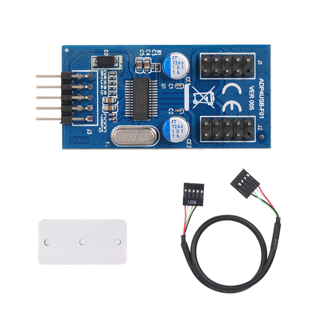 Motherboard 9Pin USB Header to 2 Male Adapter Card USB2.0