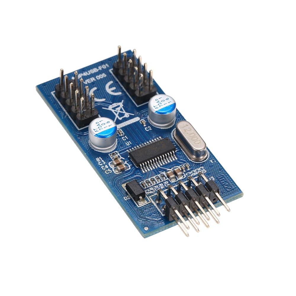Motherboard 9Pin USB Header to 2 Male Adapter Card USB2.0