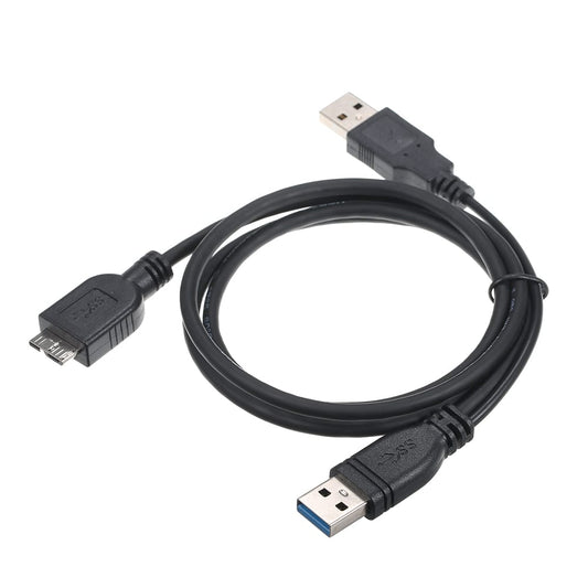 USB 3.0 Male to Micro USB Cable with USB Power Cable for