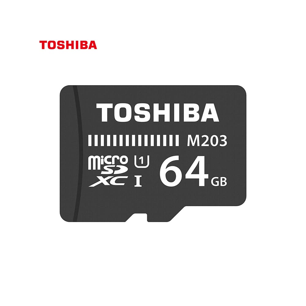 TOSHIBA Micro SD Card 64G TF Card U1 C10 M203 100MB/s - 64GB