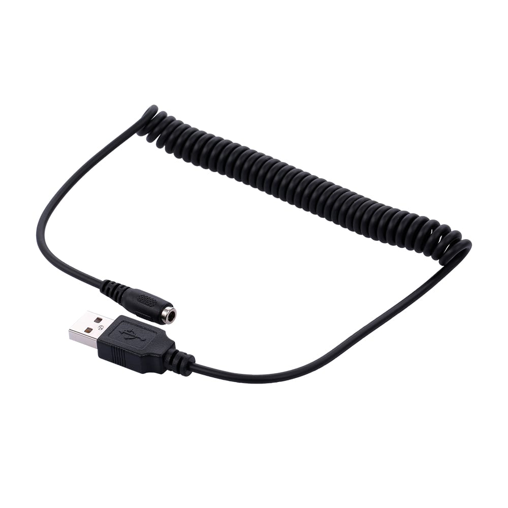 USB Male to DC 3.5 x 1.1 Female Power Cable Spring Power