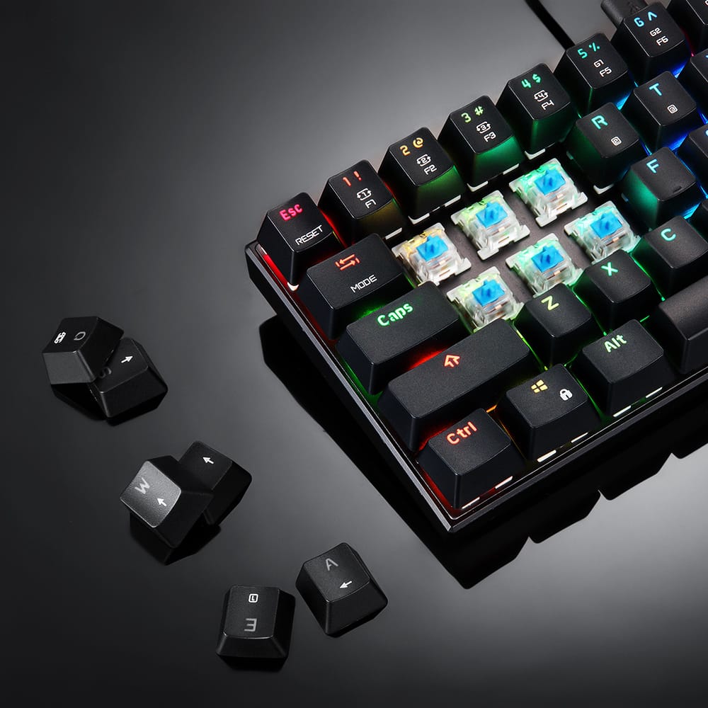 MOTOSPEED CK61 RGB Mechanical Gaming Keyboard OUTMU Blue