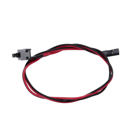 PC Power Cable 48cm 2 Pin SW Cable On/Off/Reset Push Button - Black Red