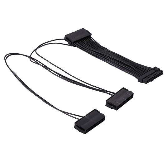 ATX Mining 1 x 24 Pin Male to 3 x 24 Pin Female PSU Power Supply Extension Cable
